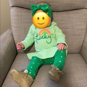Cat and Jack baby St. Patrick’s Day outfit